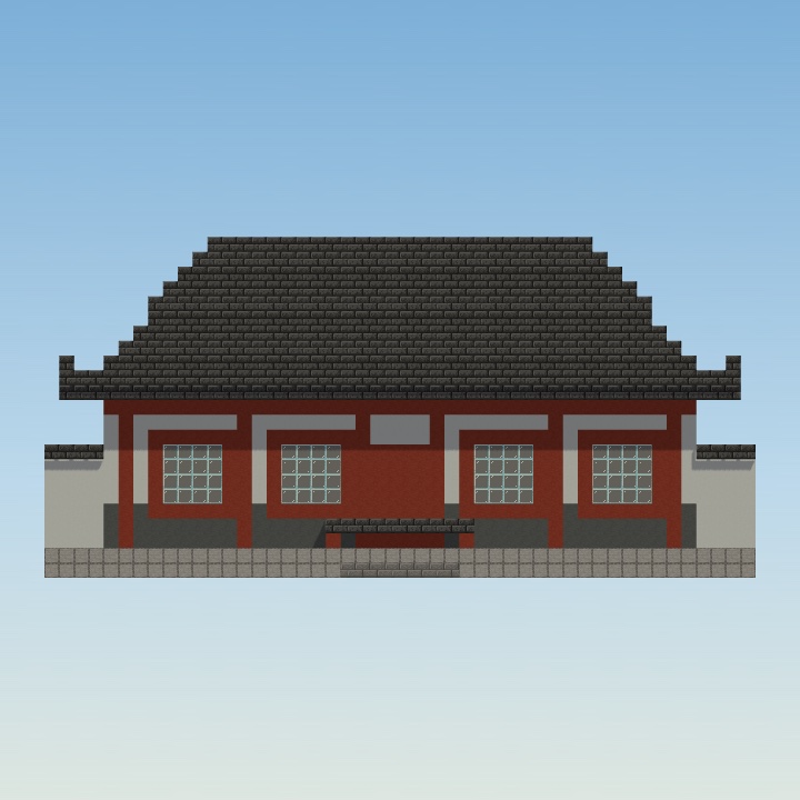 Minecraft build of the Chinese hall