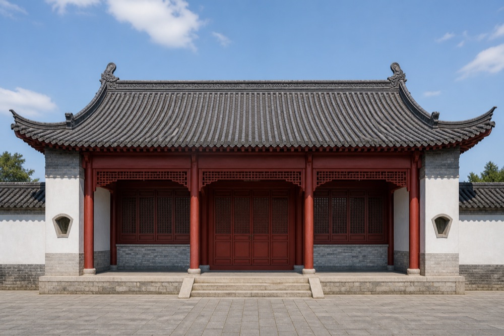 Photo of a traditional Chinese hall