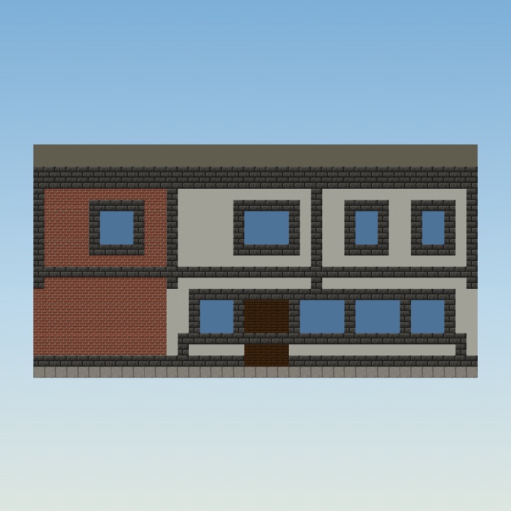 Minecraft build of the corner shop